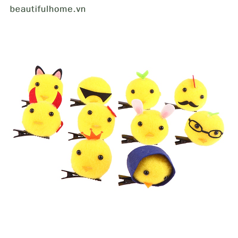 Kẹp Tóc Hình Gà Con 3D Màu Vàng Vui Nhộn Cho Bé