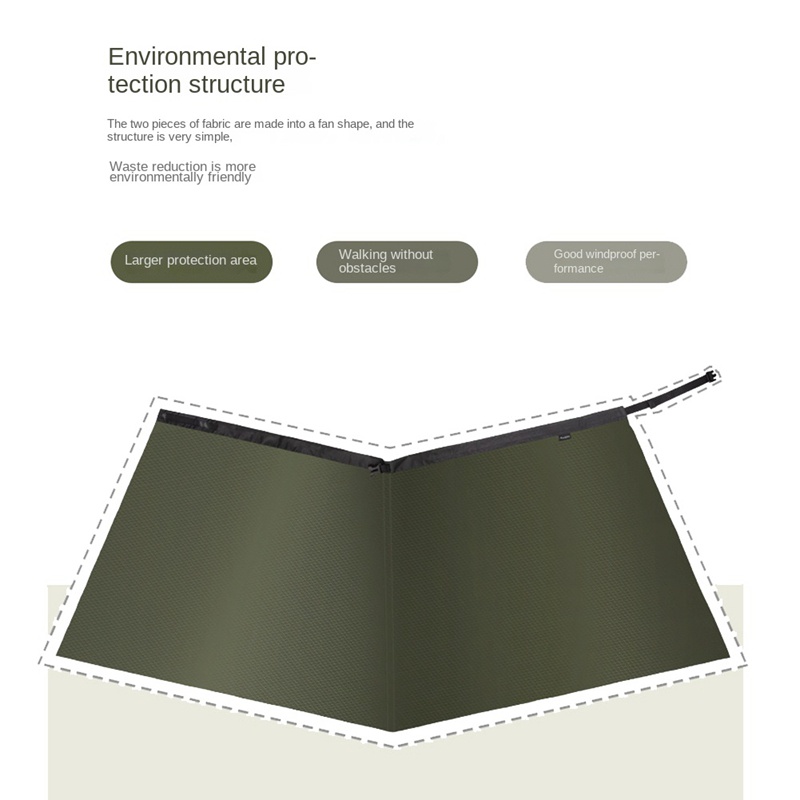 Chân Váy Dài Nghiêng Gọn Nhẹ Chống Nước Mưa Cho Hoạt Động Ngoài Trời