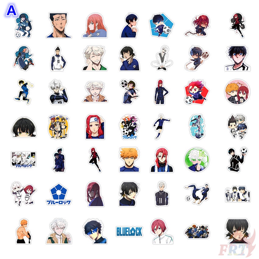 ❉ Bộ 04 Miếng Dán Màu Xanh Dương 04 Trang Trí ❉ Bộ 50 Miếng Dán Chống Thấm Nước Họa Tiết Doodle Hợp Thời Trang DIY (2 Phong Cách)