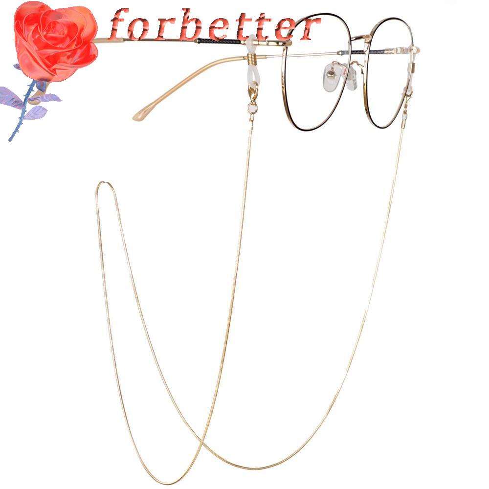 Dây Xích Kim Loại Đeo Mắt Kính Tiện Dụng|Màu Sắc Dây Đeo Mặt Nạ Kim Loại Hình Xương Rắn Chống Trượt Chống Thất Lạc Cho Nữ