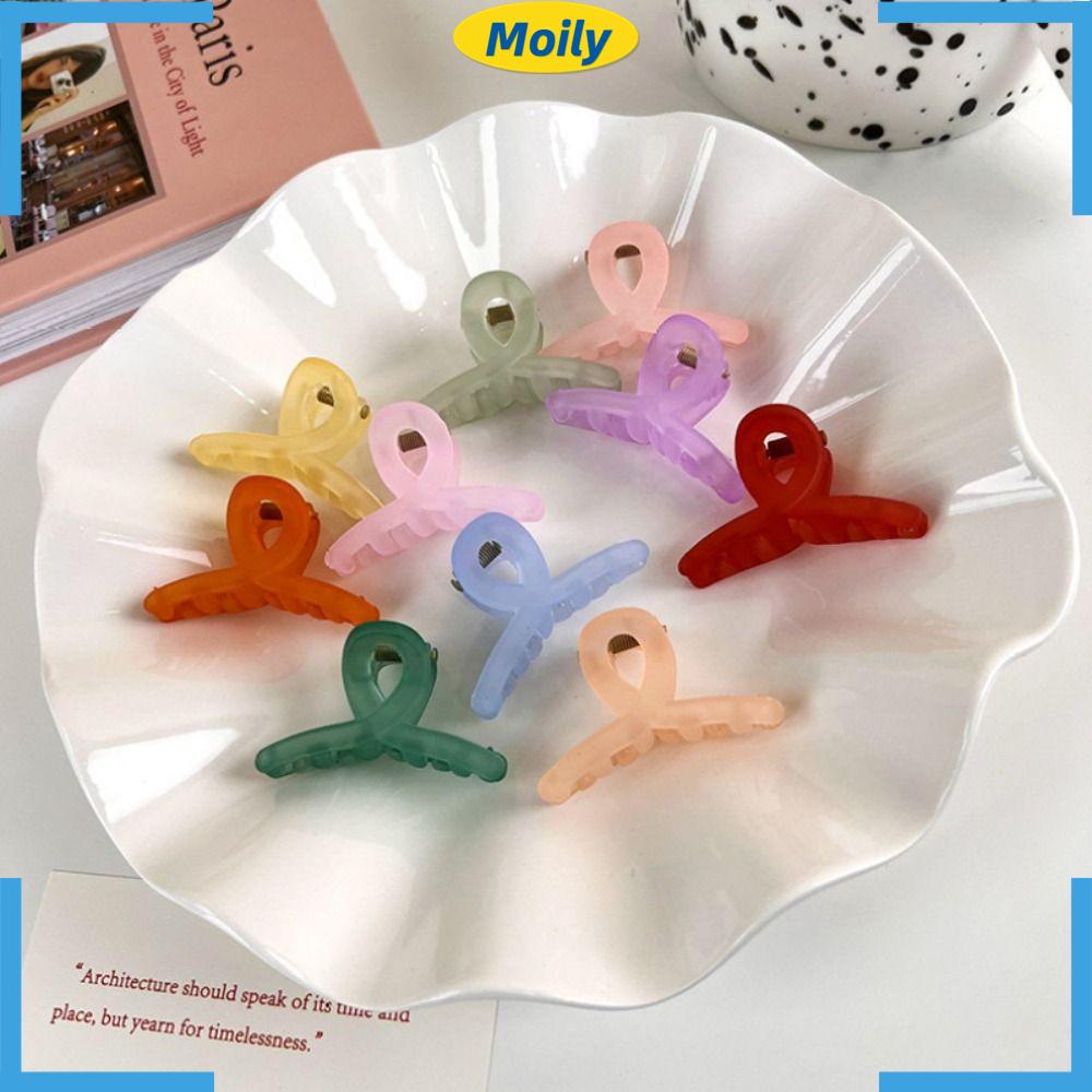 Set 10 Kẹp Tóc Nhựa Hình Cá Mập Dễ Thương Cho Nữ