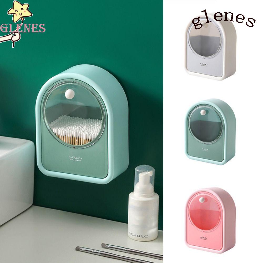 Glenes Hộp Nhựa Đựng Son Môi Sức Chứa Lớn Đa Năng Gắn Tường Phòng Tắm