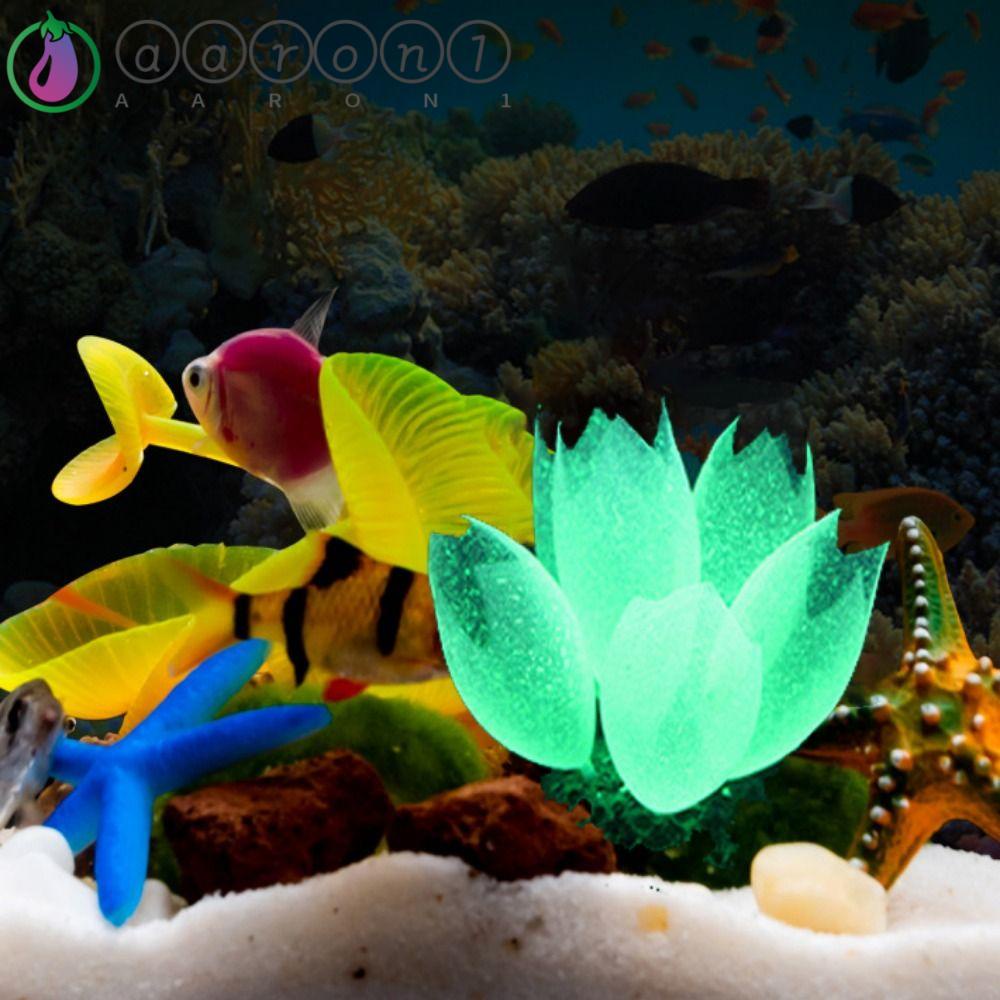 San Hô Nhân Tạo AARON1 Dạ Quang Mềm Mại Dùng Trang Trí Bể Cá