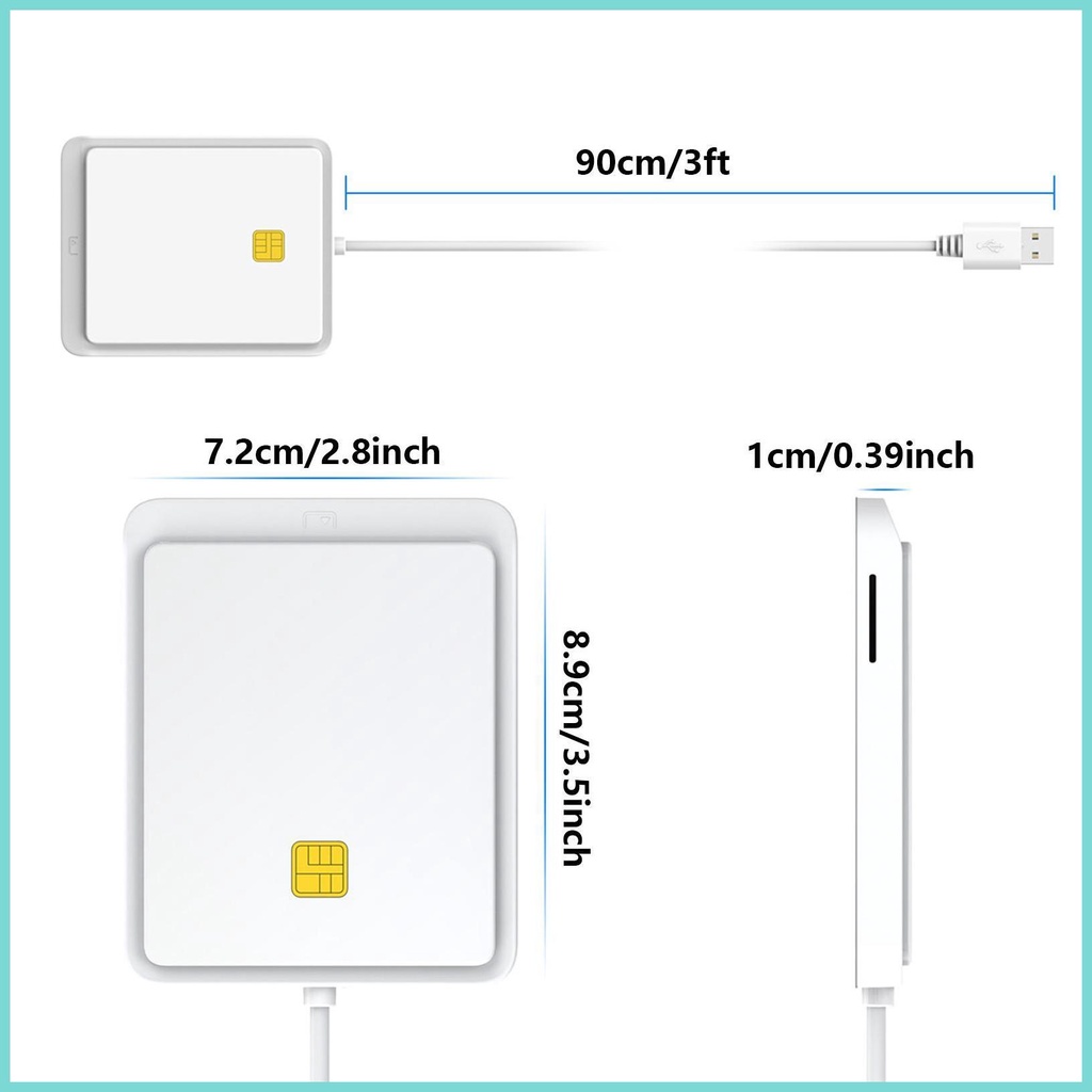 Đầu Đọc Thẻ Thông Minh USB CAC Đa Năng Cho Online servn