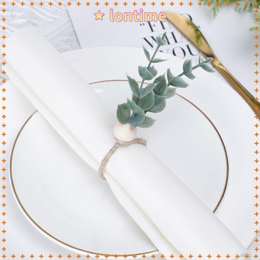 1 Vòng Khóa Khăn Ăn Bằng Giấy Bạch Đàn Nhân Tạo Cho Tiệc Cưới