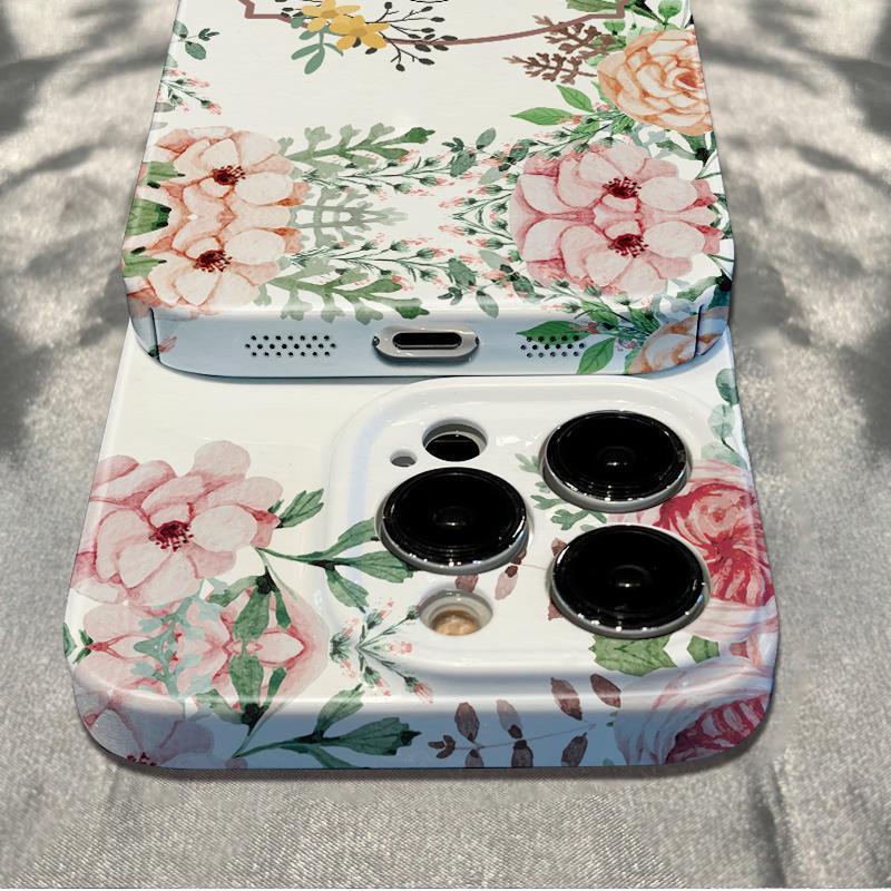 Ốp Điện Thoại Chống Sốc Họa Tiết Hoa Cúc Nền Trắng Cho Iphone 1211 6In Plus 1378 14pro max