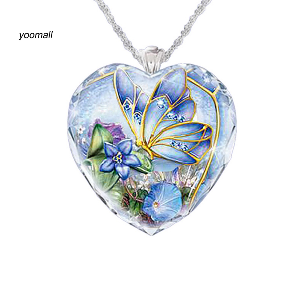 Vòng cổ Hợp Kim Mặt Hình Trái Tim / Bướm Tinh Tế Thời Trang Cho Nữ