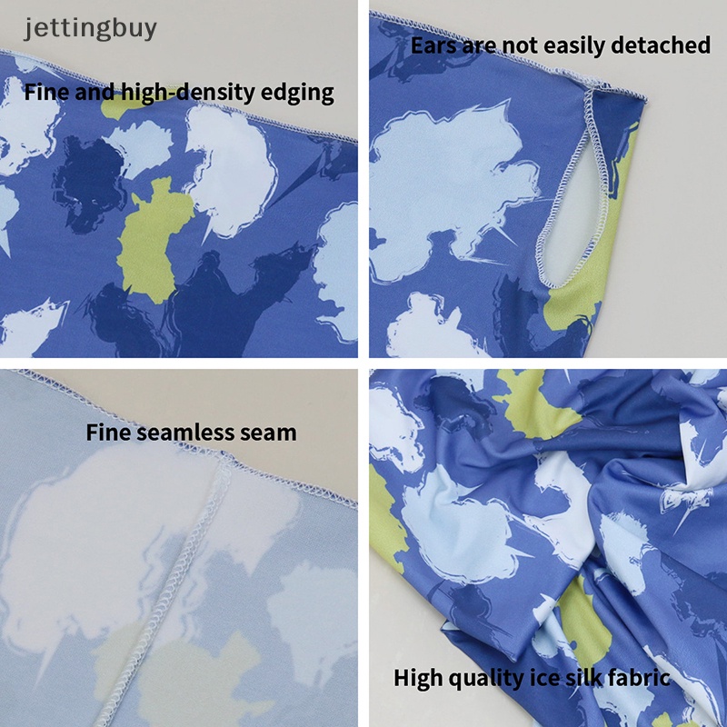 Jetting Khăn Choàng Lụa Lạnh Che Mặt Và Cổ Thoáng Khí Bảo Vệ Toàn Diện Chống Nắng Dùng Khi Đi Xe Đạp / Câu Cá Ngoài Trời
