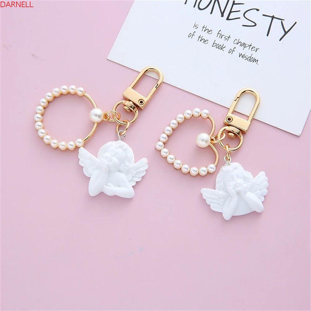 Móc Khóa Hình Trái Tim Dễ Thương Phong Cách Retro