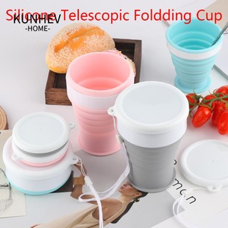 KUNHEV Cốc Uống Nước Silicon Có Thể Xếp Gọn 100/200/350ml