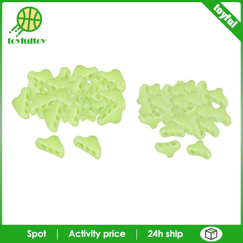 Set 30 Móc Khóa Dây Lều Hình Tam Giác Màu Dạ Quang Tiện Dụng