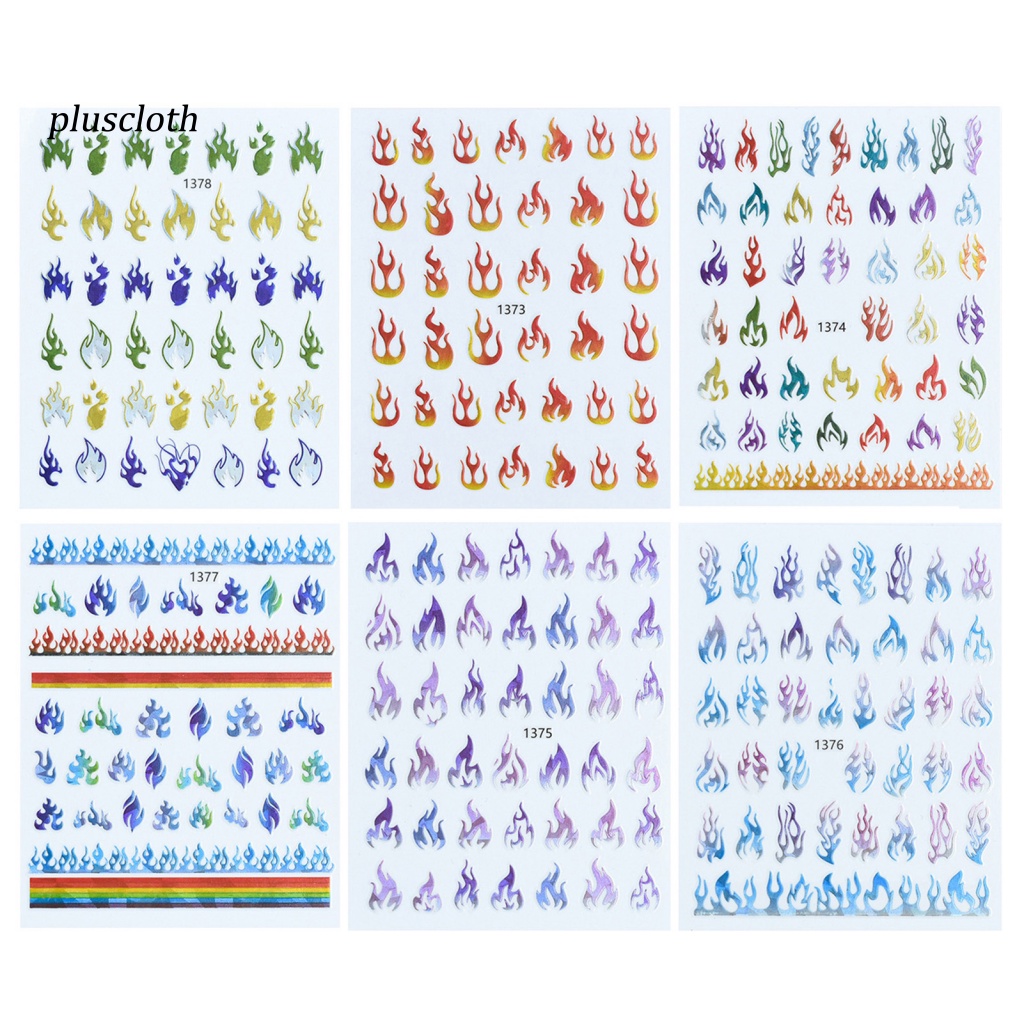 1 Bộ Miếng Dán Trang Trí Móng Tay Nghệ Thuật Nhiều Màu