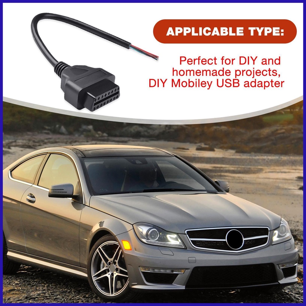 Dây Cáp Kiểm Tra Chẩn Đoán Lỗi Xe Hơi 30cm / 60cm 16 Pin