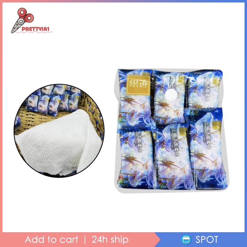 Khăn Mặt Nén Prettyia1] Mềm Mại Trọng Lượng Nhẹ Di Động Cho Hoạt Động Ngoài Trời / Đi Bộ Đường Dài / Tập Gym