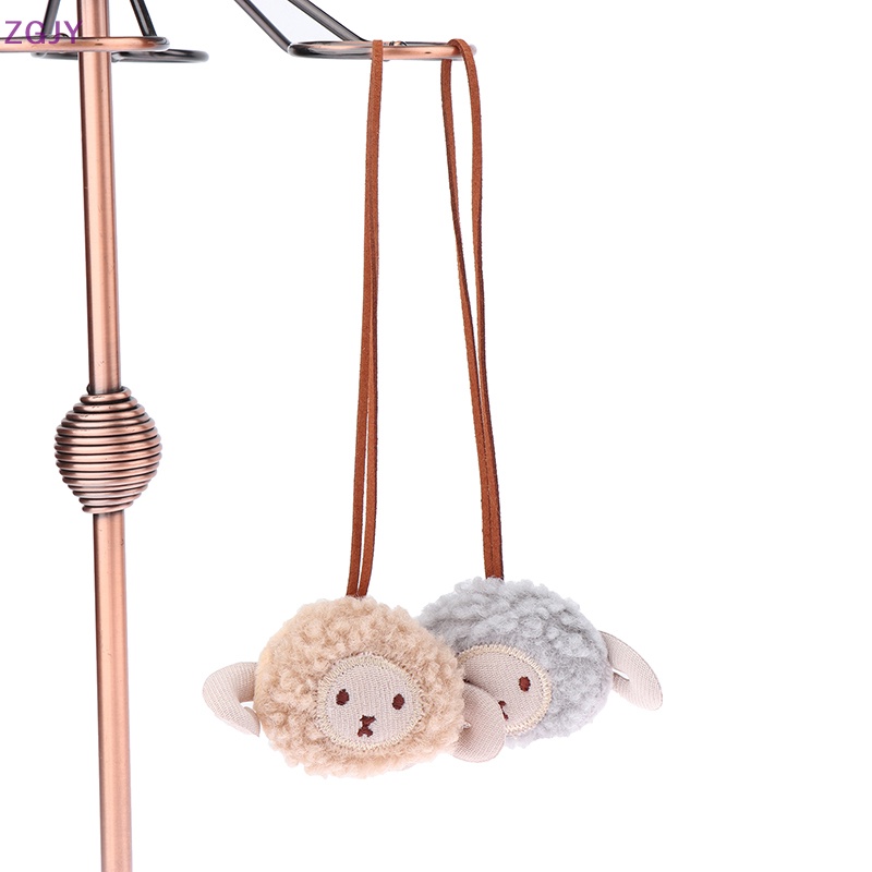 Móc Khóa Hình Cừu Nhồi Bông Nhỏ Nhắn Dễ Thương Chống Mất Tích Hợp Thẻ Tên Dành Cho Trẻ Mẫu Giáo Mới