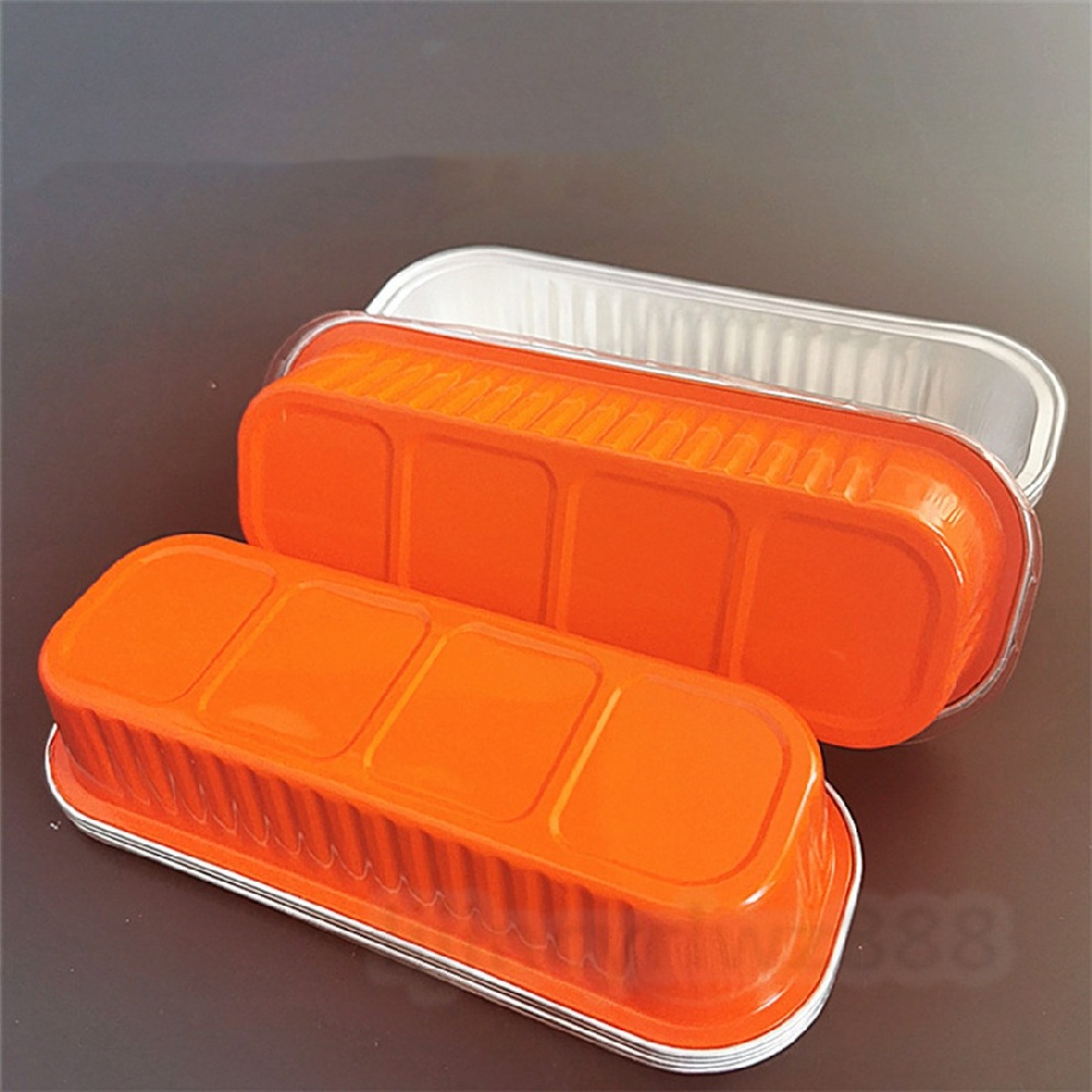 New 1pc 200ml Square Aluminum Foil Box Disposable Tinfoil Box Foil Containers