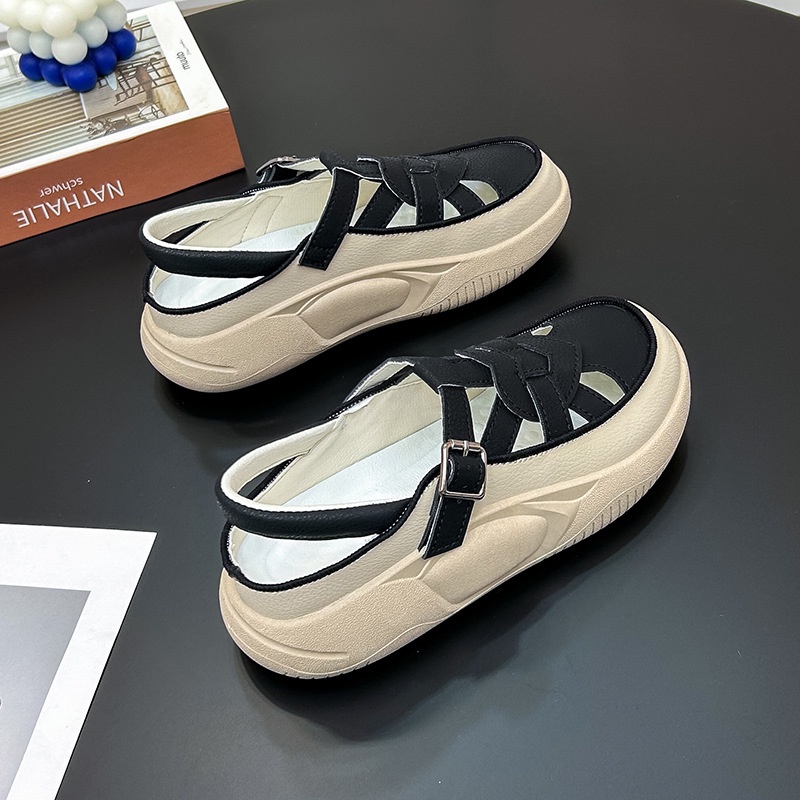 Sandal Đi Biển Đế Dày Thiết Kế Mới Đơn Giản Thời Trang Mùa Hè Theo Phong Cách retro-AA0620