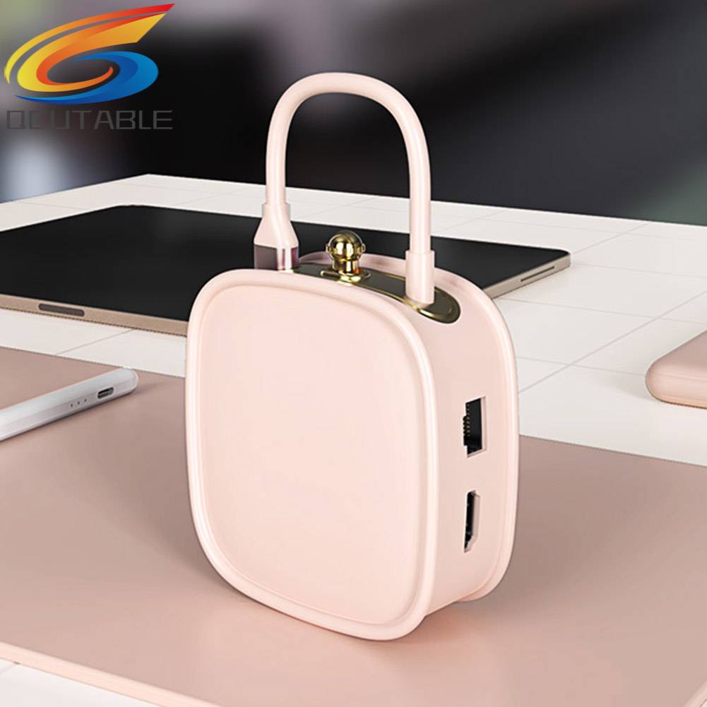 Bộ Chia Cổng Sạc USB 10 Trong 1 Hình Túi Xách