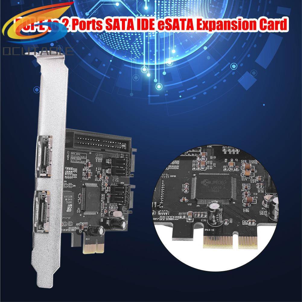 Card Mở Rộng PCI-E PCIe 2 Cổng SATA IDE eSATA JMB363