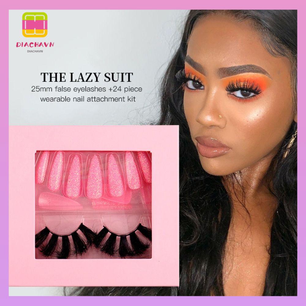 DIACHAVN Bộ Lông Mi Giả Bằng Sequin Handmade Hình Bướm Thời Trang Cho Nữ