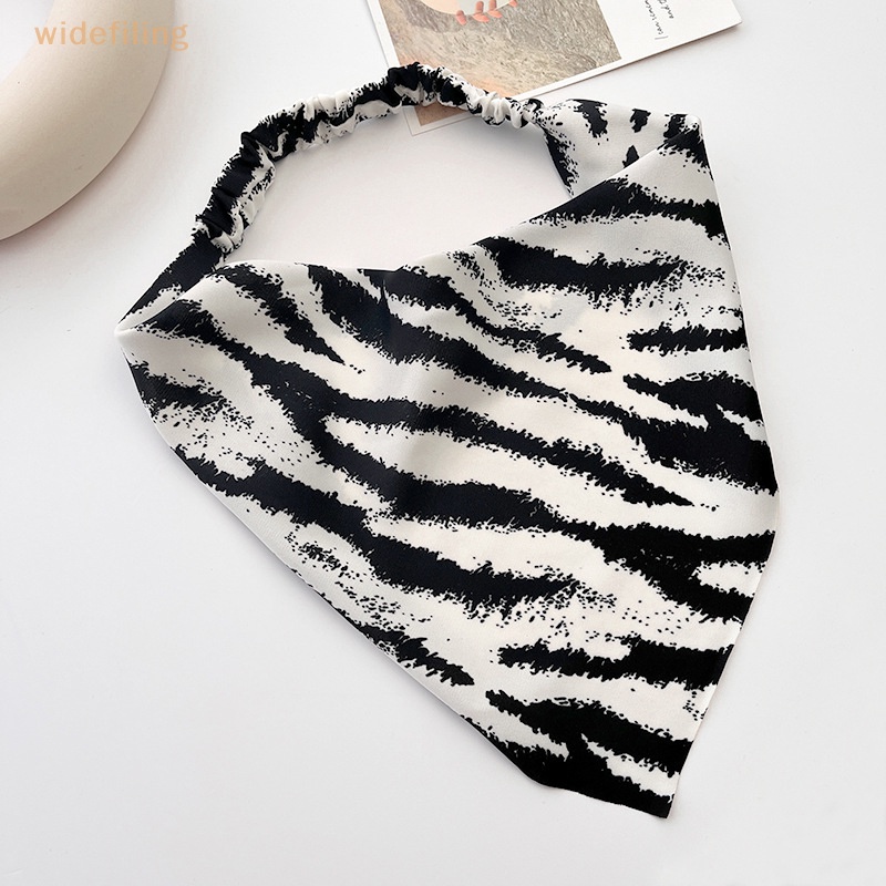 Băng Đô Bandana Co Giãn Họa Tiết Kẻ Sọc Thời Trang Cho Nữ