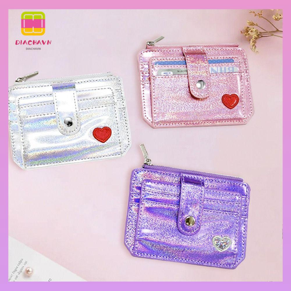 DIACHAVN Ốp Điện Thoại Mỏng Họa Tiết Trái Tim Lấp Lánh Cho Thẻ ID