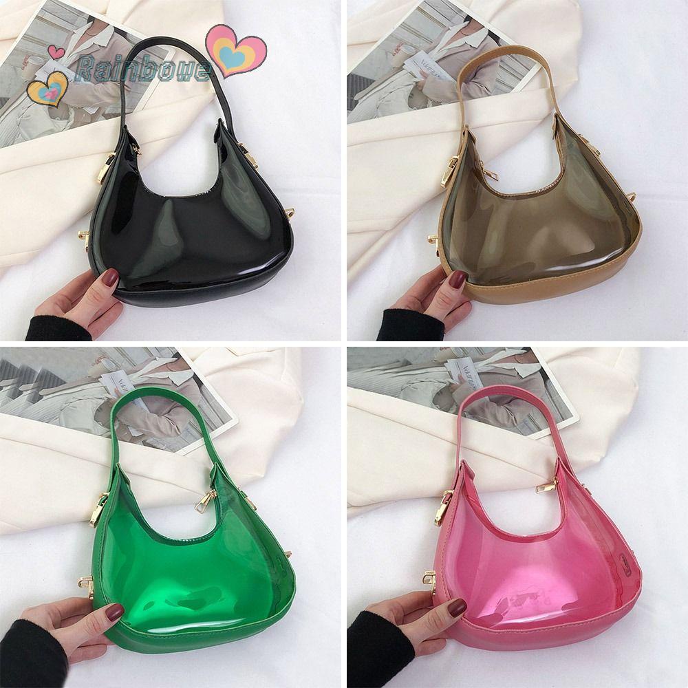 RAINBOW Túi Xách Tay Bằng Nhựa PVC Thời Trang Dành Cho Nữ