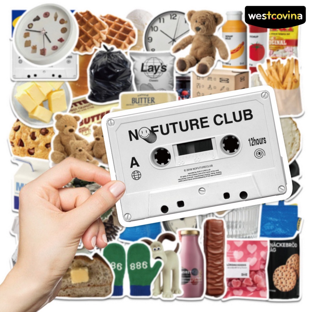 [WSTN]✎Bộ 50 Miếng Dán Họa Tiết Hoạt Hình Bằng PVC Chống Thấm Nước Trang Trí Ván Trượt DIY