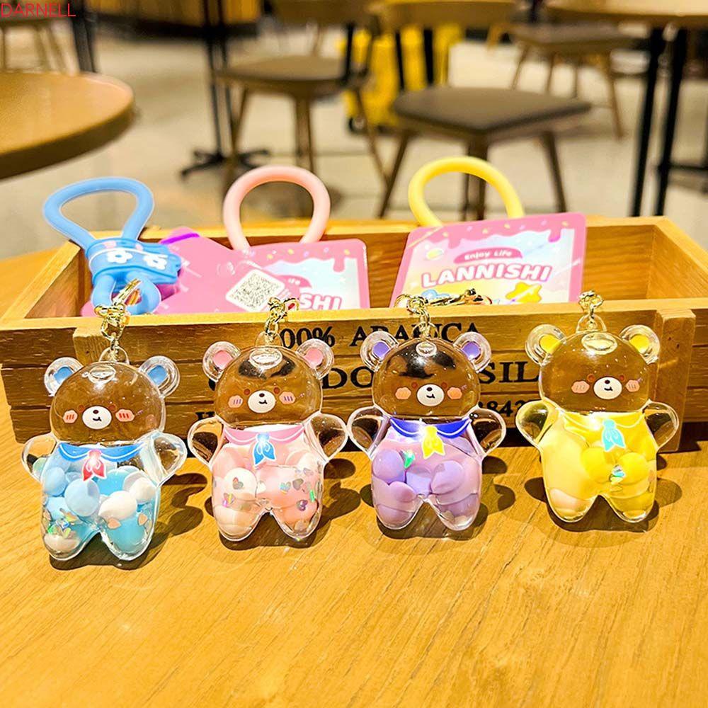 DARNELL Móc Khóa Hình Gấu Hoạt Hình Dễ Thương