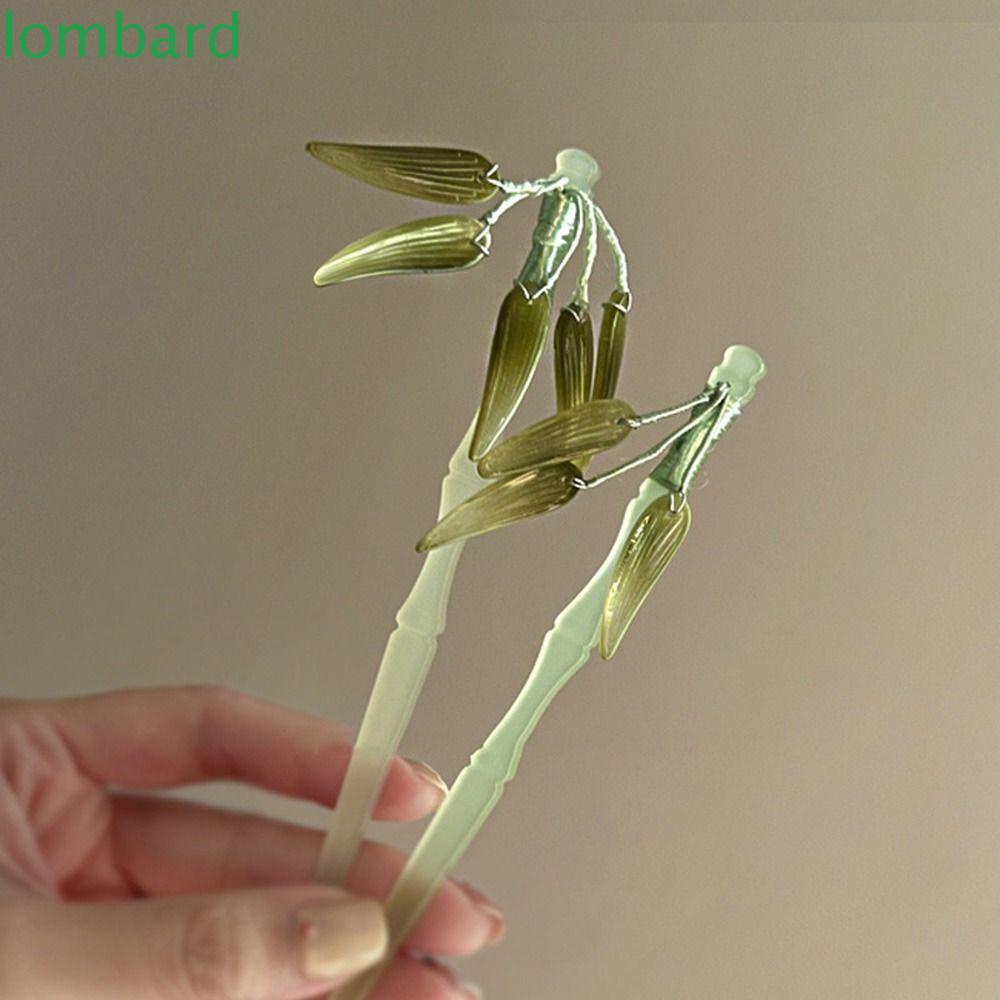 Trâm Cài Tóc Bằng Acrylic Hình Chiếc Lá Phong Cách Cổ Điển Cho Nữ