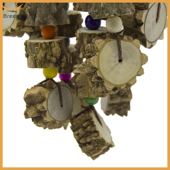 Đồ Chơi Dây Gỗ Tự Nhiên Chống Rách Làm Sạch Răng Cho Vẹt Cỡ Vừa / Lớn