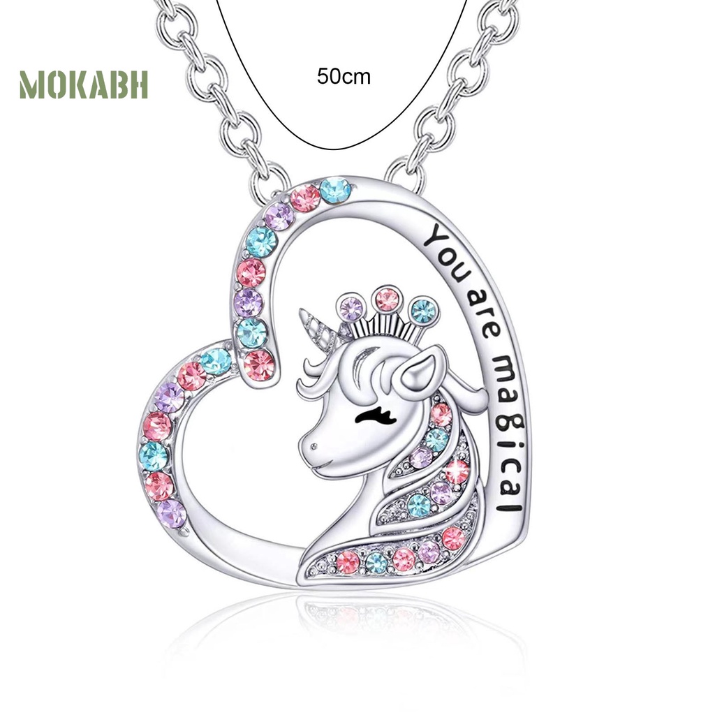 Vòng cổ Mặt Hình Trái Tim / Chữ Thập Đính Đá Nhiều Màu Sắc Thời Trang Cho Nữ