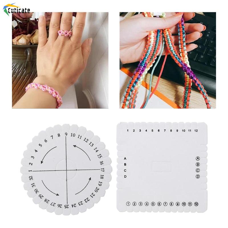 Đĩa Bện Dây Vòng Tay DIY