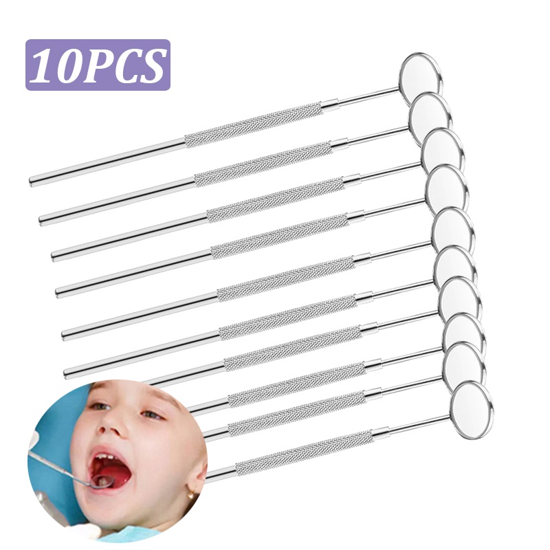 Bộ 10 Gương Nha Khoa Làm Sạch Răng Miệng