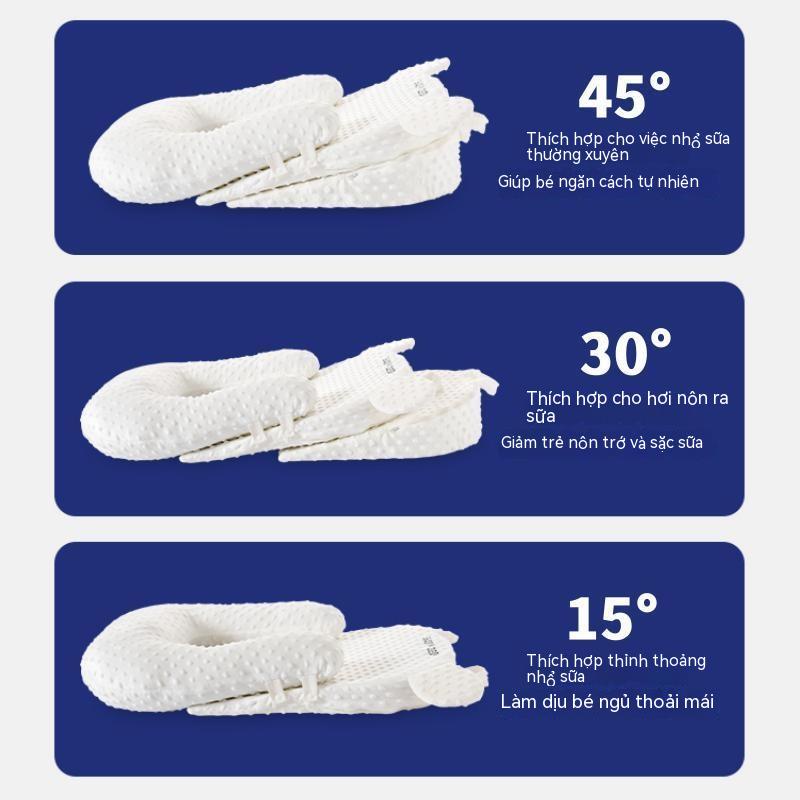 Gối Nằm Ngủ Chống Tràn Sữa Cho Bé Sơ Sinh