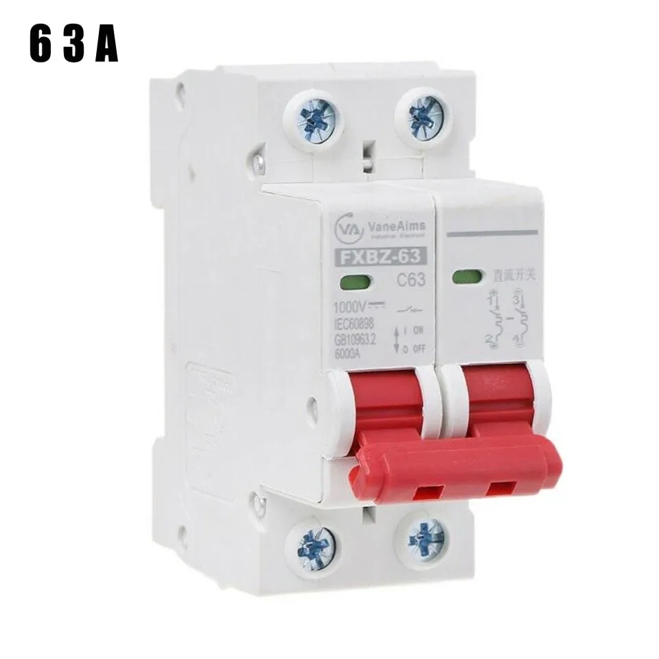 Cầu dao Aptomat an toàn MCB NXB-63 2 Pha 6A - 63A dòng cắt 6kA, Hãng DELIXI