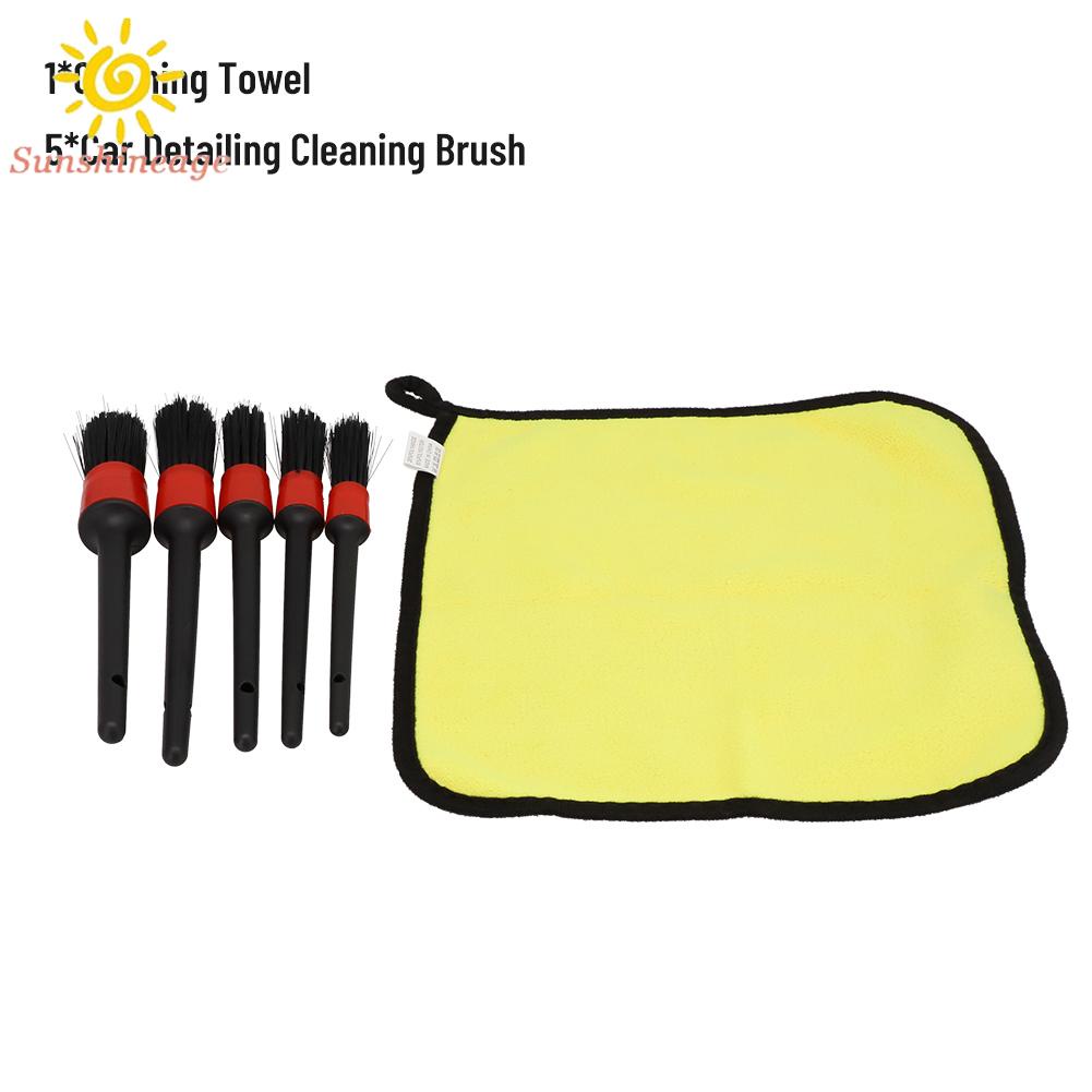 Bộ Dụng Cụ Vệ Sinh Xe Hơi Đa Năng Chống Trượt Kèm Khăn Lau Tiện Dụng