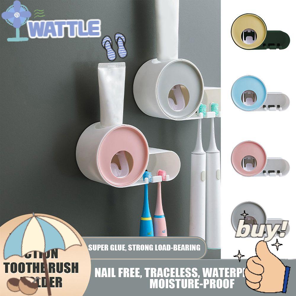 WTTLE Giá Đỡ Bàn Chải Đánh Răng Bằng Nhựa Gắn Tường Tiện Dụng