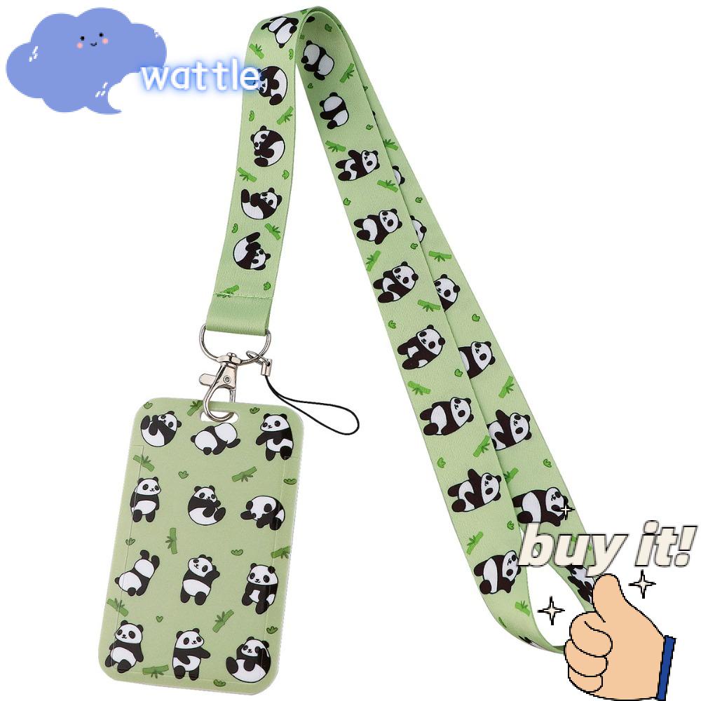 Giá Đỡ Huy Hiệu ID Hình Gấu Trúc Hoạt Hình Dễ Thương Cho Học Sinh