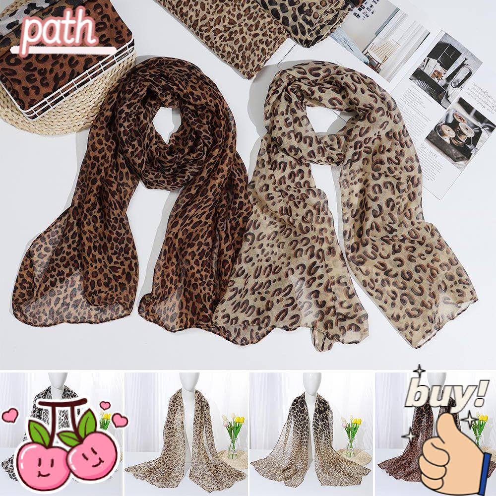 PATH Khăn Choàng Hồi Giáo Họa Tiết Da Báo Thời Trang