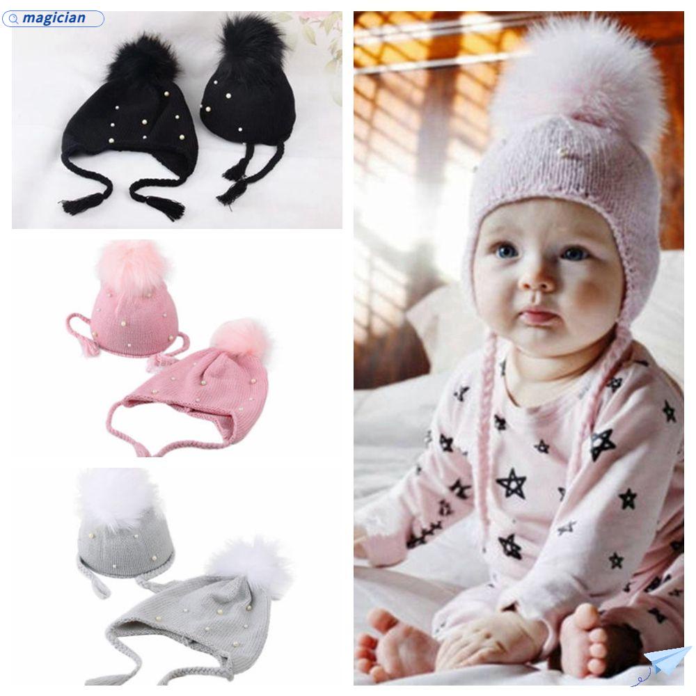 MAG Mũ Len Tai Thỏ Cho Bé Trai Và Bé Gái