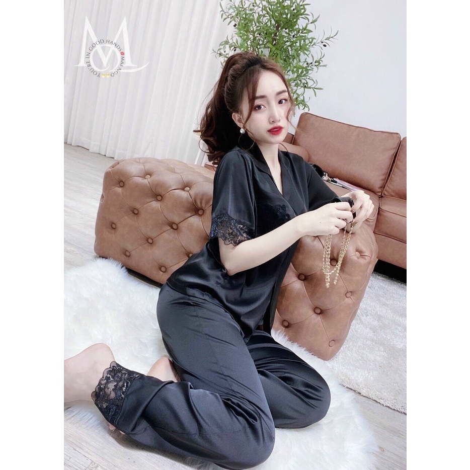 Bộ Lụa Dài Viền Ren Bigsize 50-90kg