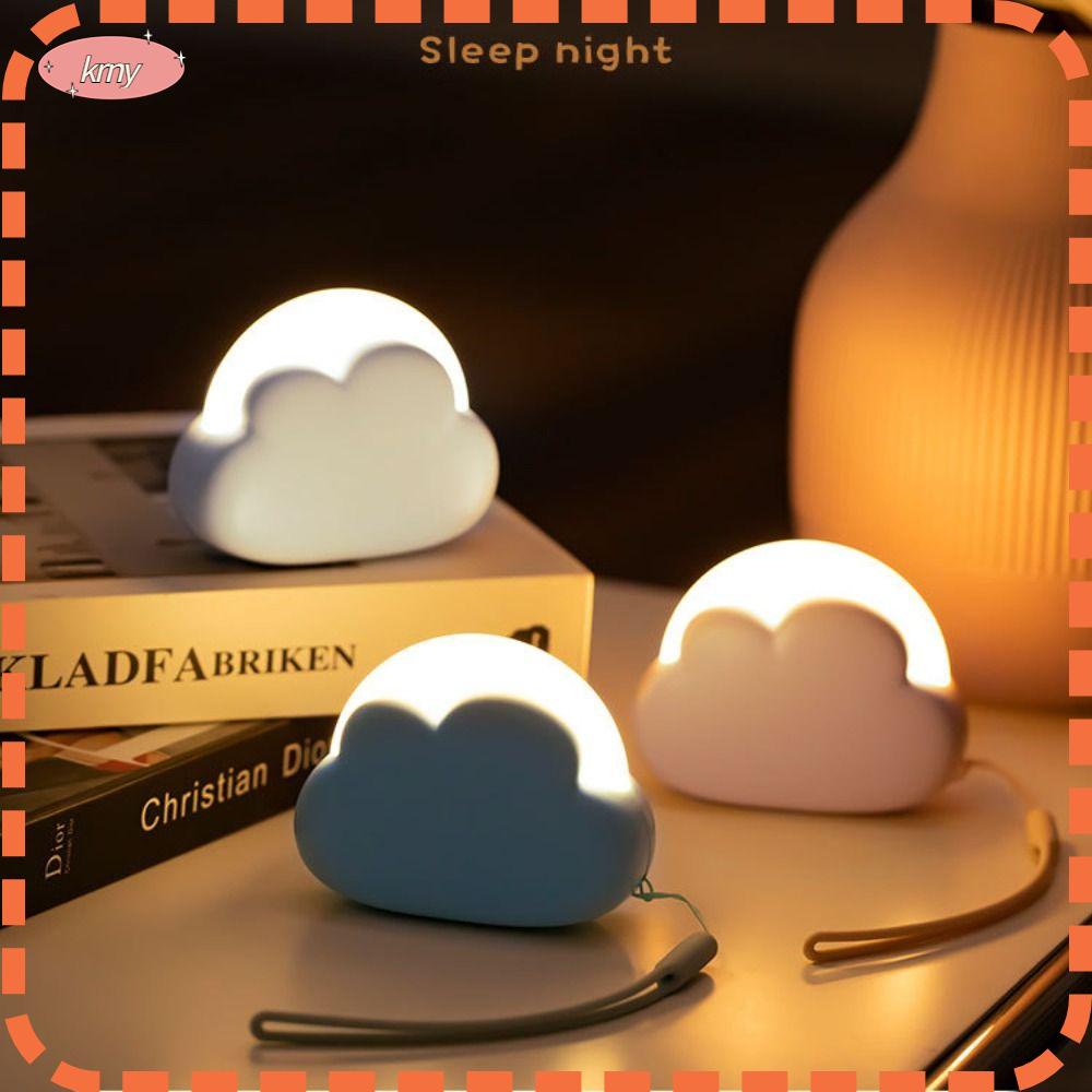 Đèn Ngủ Để Bàn 4 Chế Độ LED 1200mAh Hình Đám Mây Có Thể Sạc Lại