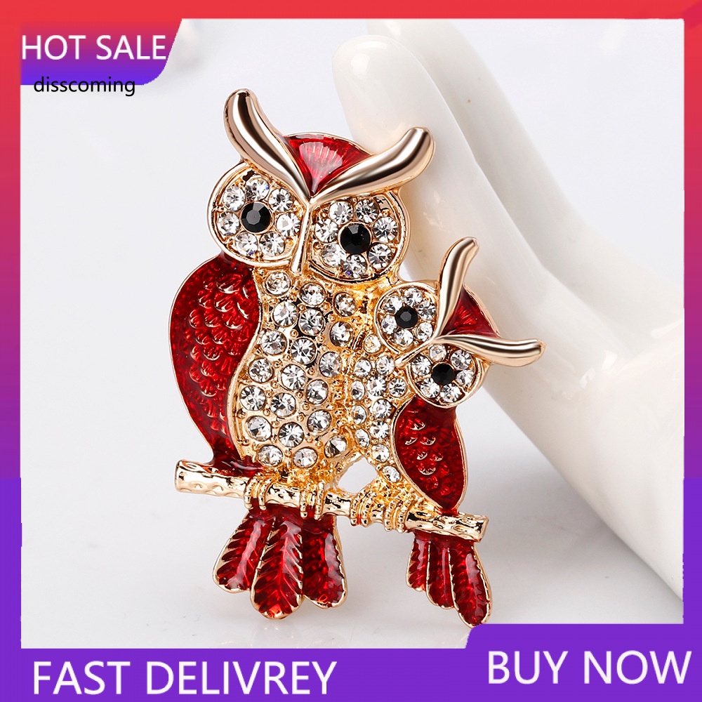 Đầm Nữ Kiểu Dáng Dễ Thương Xinh Xắn Hợp Thời Trang| Ghim Cài Áo Hình Cú Mèo Thời Trang