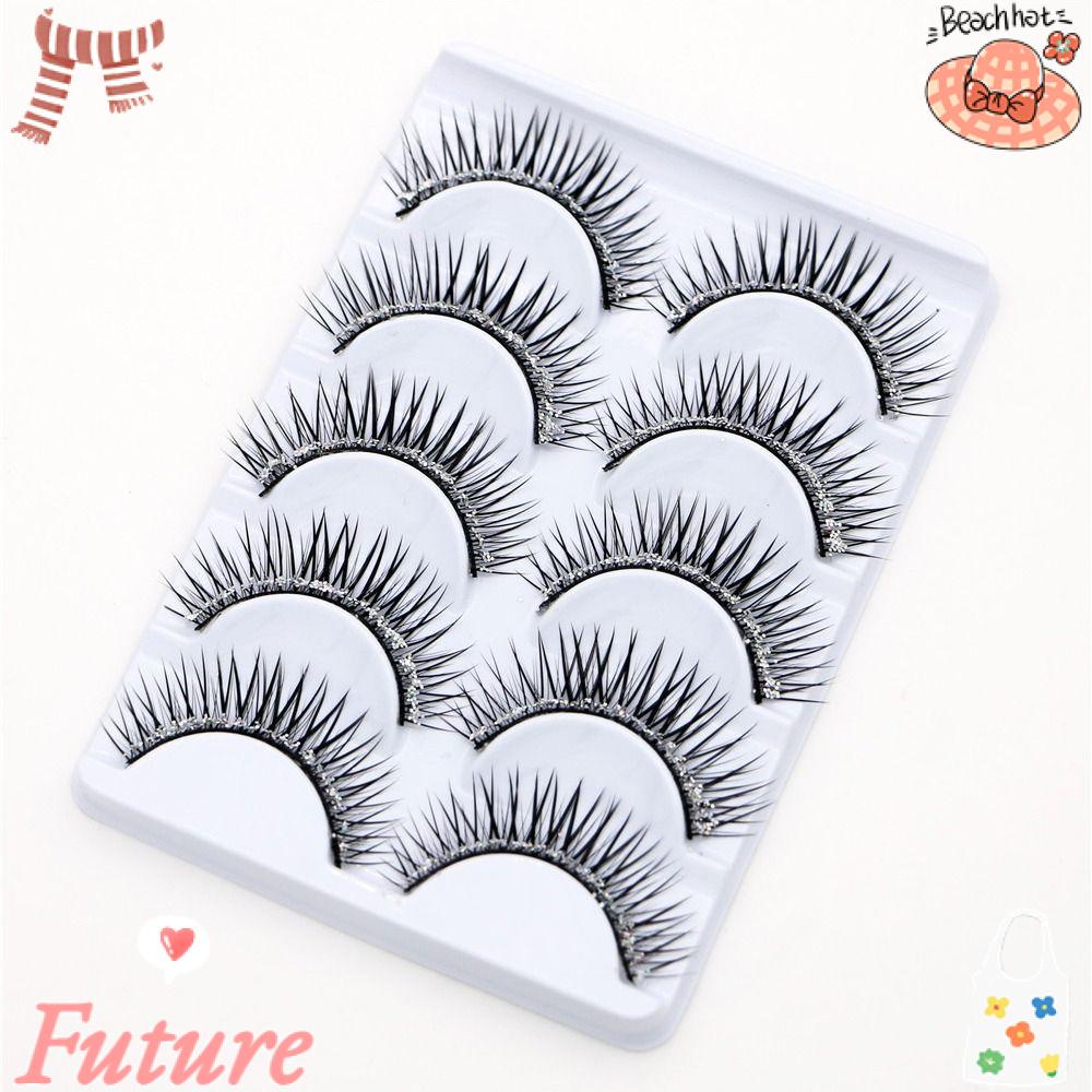 FUTURE Lông Mi Giả Bằng Sợi Kim Tuyến Dày Dặn Handmade Dành Cho Nữ