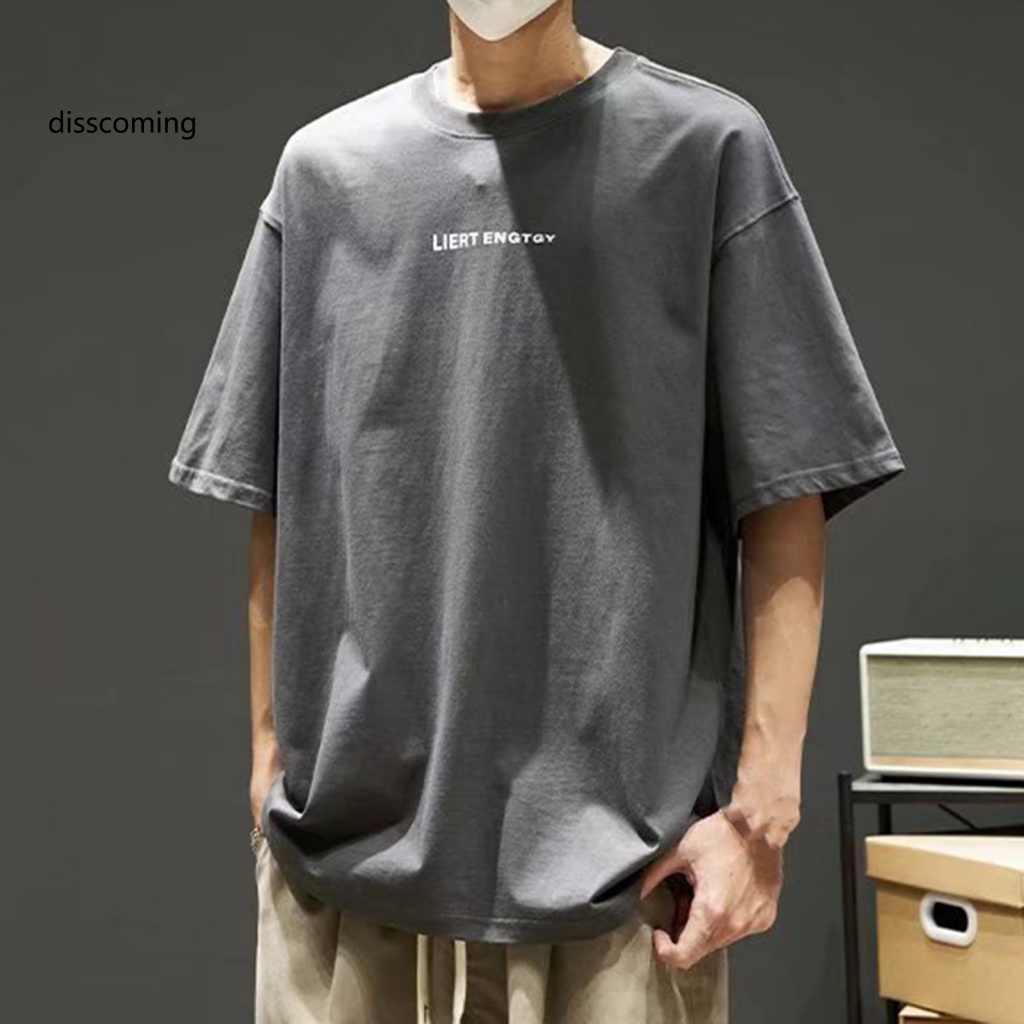 Băng Đô SL SL SL SL SL| Áo Thun Cổ Tròn Vải Mềm In Chữ Phong Cách Hip Hop Thời Trang Mùa Hè Cho Nam