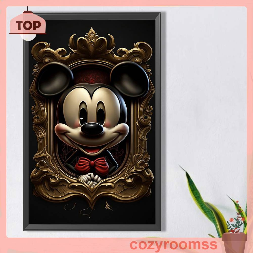 Tranh Đính Đá Kim Cương Toàn Bộ 5D DIY Hình Vẽ Mickey