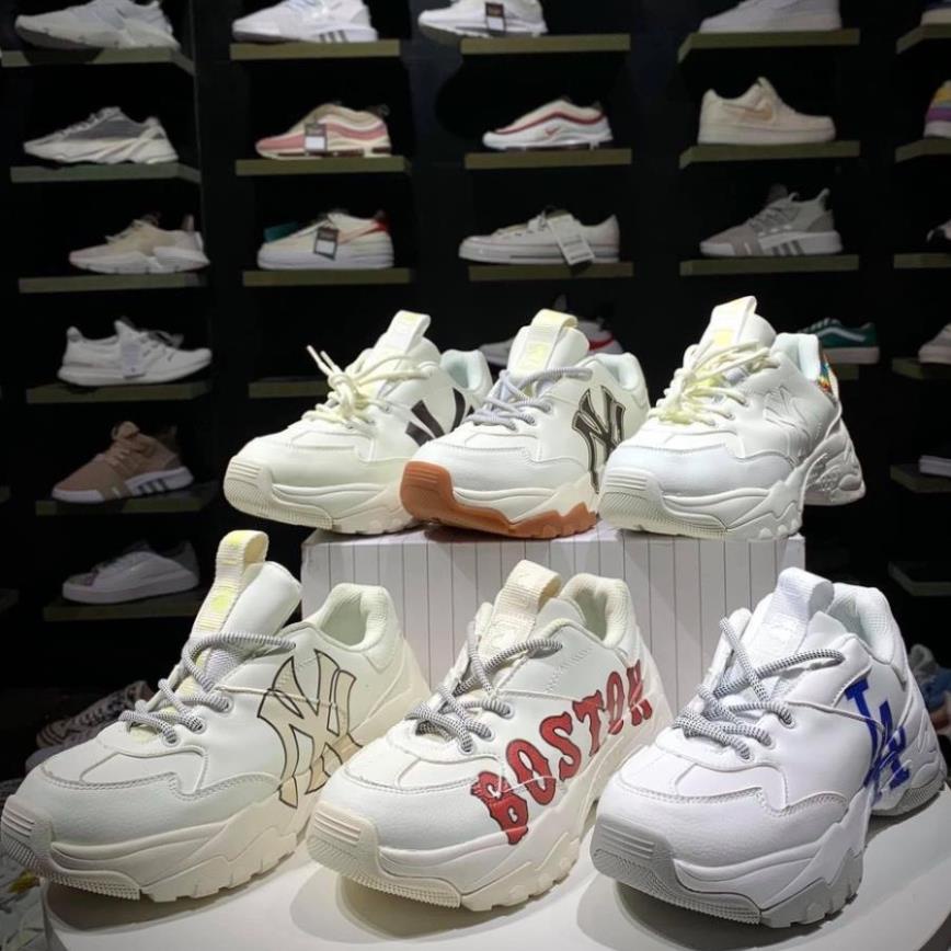 Giày thể thao boston Đế Độn MLB Ny đế nâu, Boston, LA full sz 36 - 43 bản đẹp hot trend 2022 đủ size nam nữ 36-43