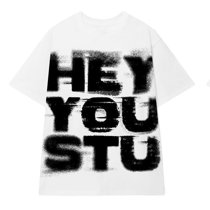 Áo thun HEYYOU OVERPRINTED WHITE