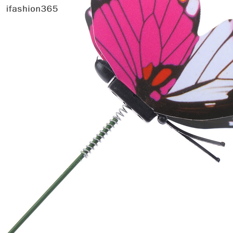 Set 10 Chậu Hoa Hình Bướm Nhiều Màu Sắc Dùng Trang Trí Sân Vườn ifashion365